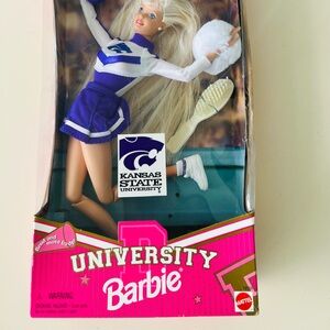 Barbie Doll Mattel 1996 University Barbie Kansas State